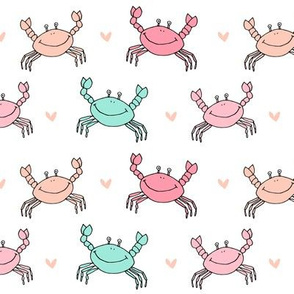 dancing crab // nautical sea life crabs cute ocean animals mermaid collection