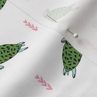 sea turtles // cute white and green sea turtles fabric ocean animals baby animals sea ocean nautical summer fabric