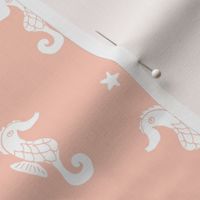 seahorses // blush girls seahorse fabric cute seahorse design best nautical summer fabrics