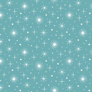 Northern light stars sky (blue)