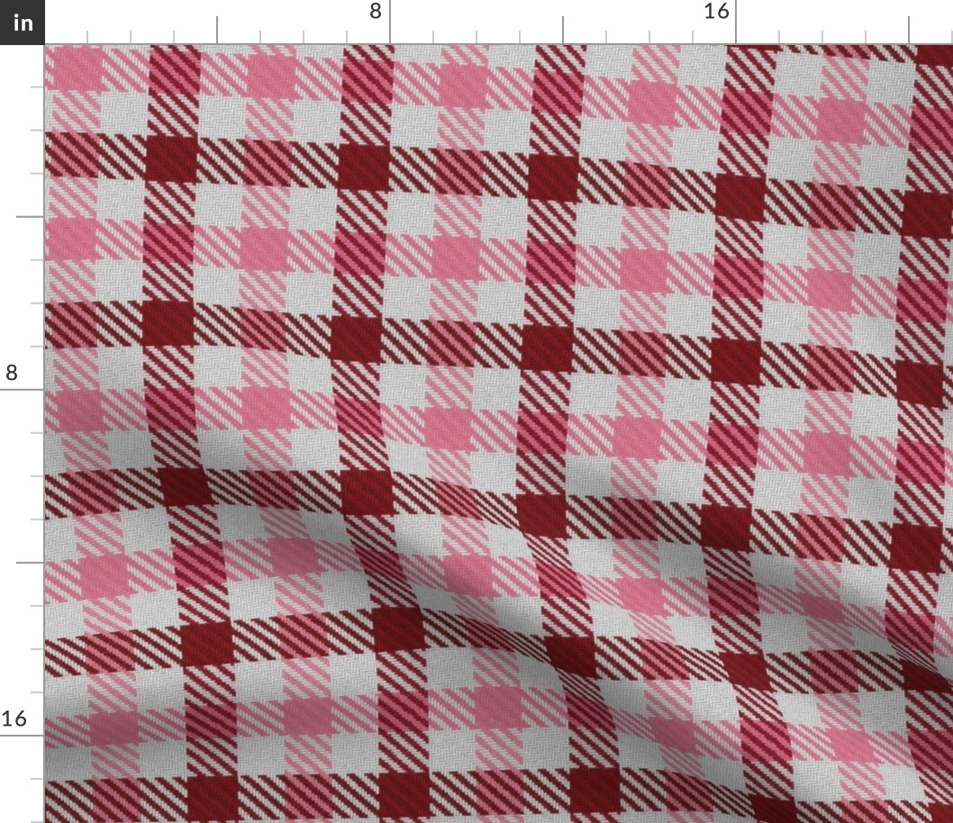 Cranberry and Pink Plaid