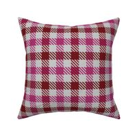 Cranberry and Hot Pink Plaid