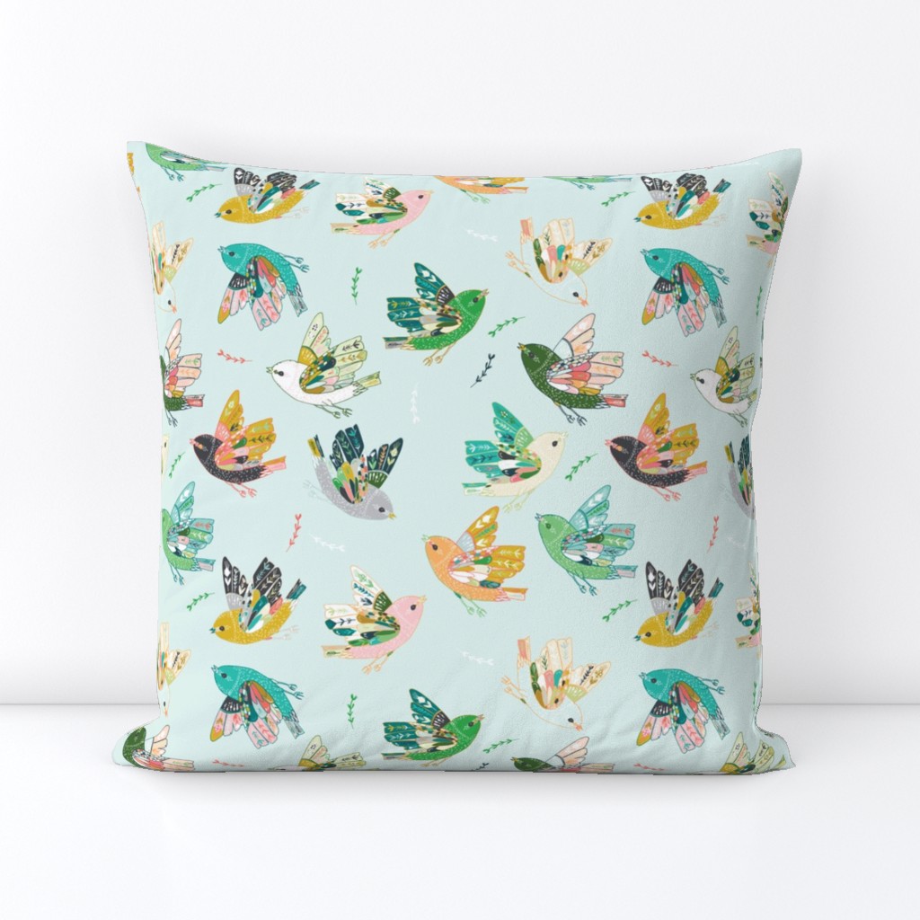 Ambrosia Folk Birds (blue)