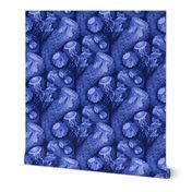 Jellyfish Swarm ~ Royal Blue and White ~ Small 