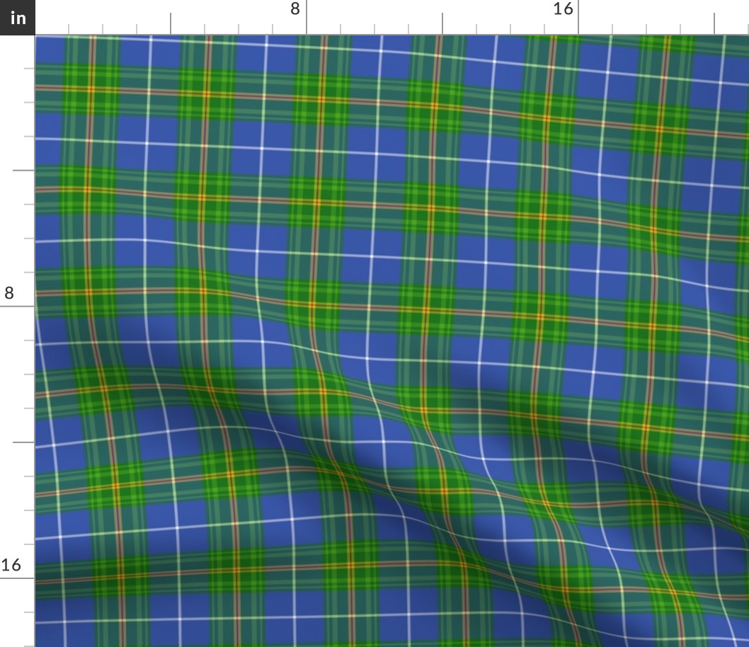 Nova Scotia official tartan, 3" muted colors