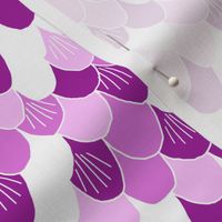 mermaid scales // purple fabric fish scales design cute girls nursery baby fabric