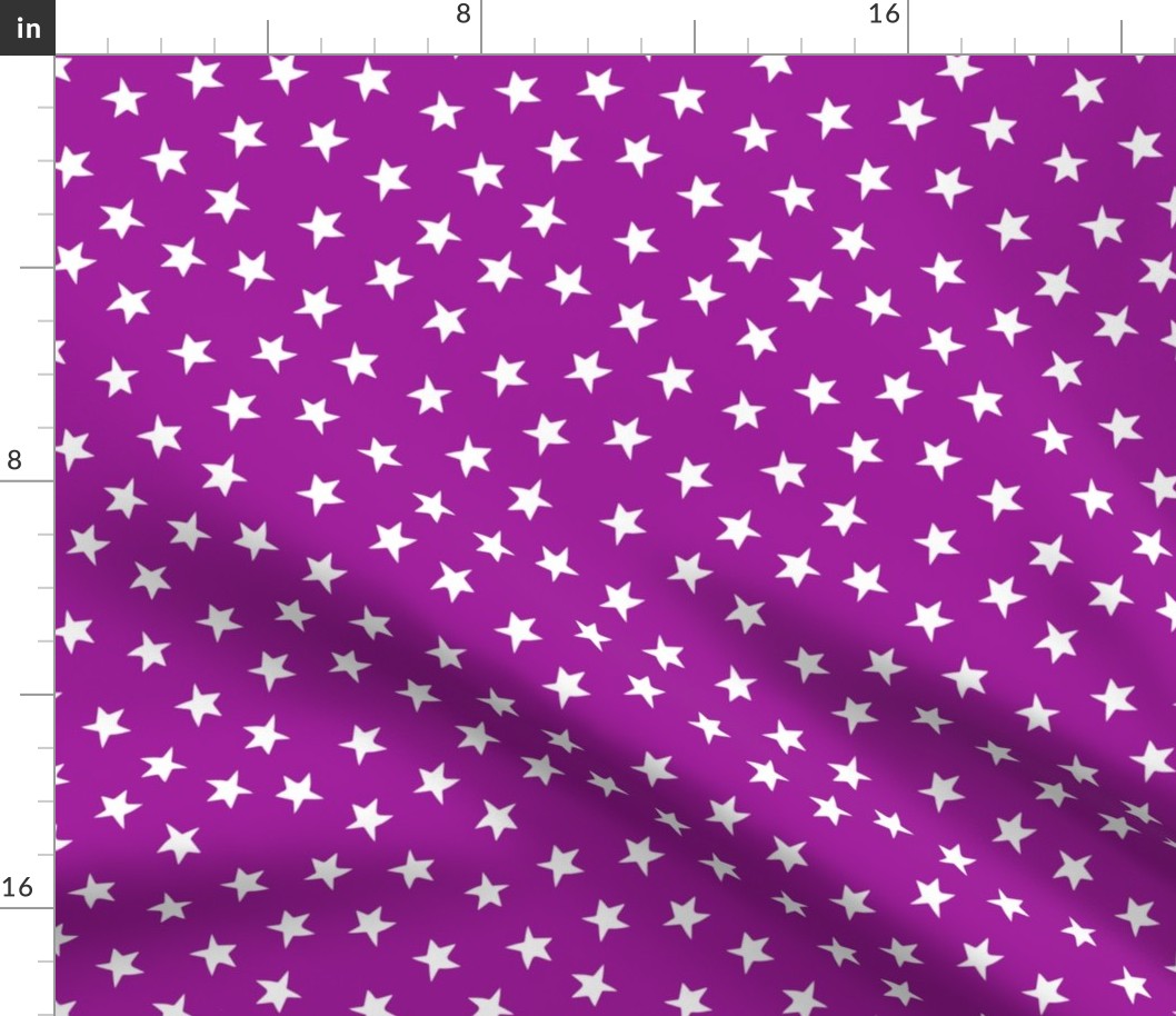 stars // purple star fabric cute girls room star design