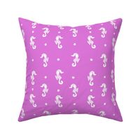 seahorses // purple seahorse fabric pastel purple girls sea ocean animals fabric