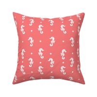 seahorses // seahorse fabric coral sea animals fabric ocean design andrea lauren