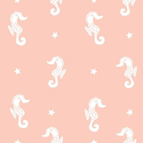 seahorse fabric //seahorses fabric blush sea ocean nautical fabrics