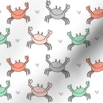 dancing crab // sea creatures andrea lauren ocean animals best nautical summer fabric