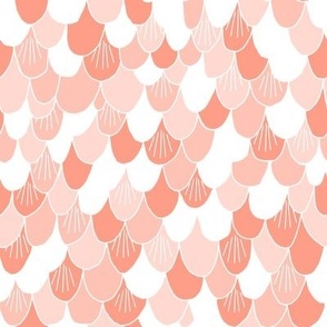 mermaid scales // scale fabric fish scales design summer nautical coral design