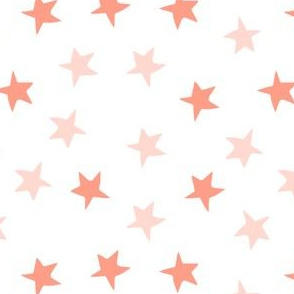 stars // star fabric nursery baby girls fabric coral and blush nursery design