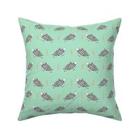 sea turtles // grey and mint turtle fabric nursery baby design cute sea turtles design