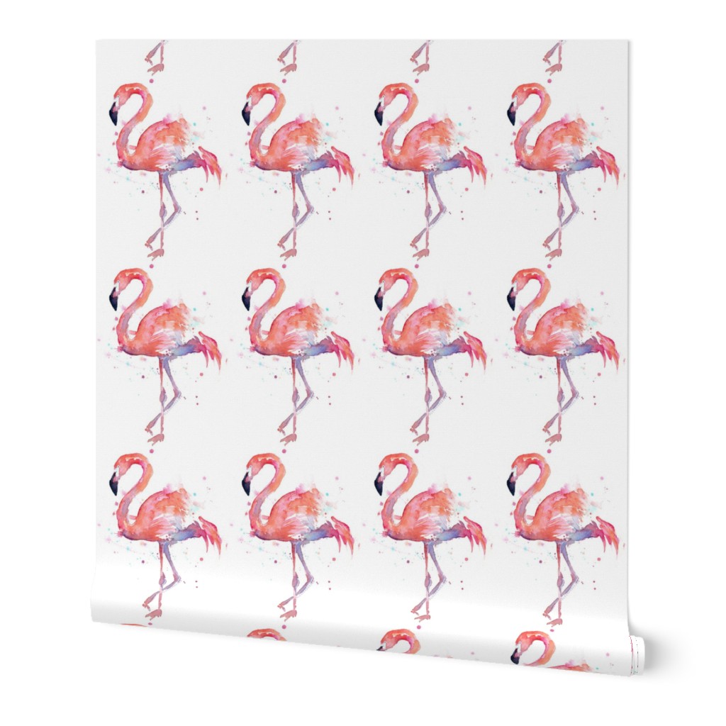 Watercolor Flamingo