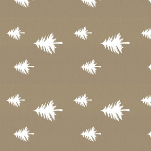 Linen Tan Trees Rotated