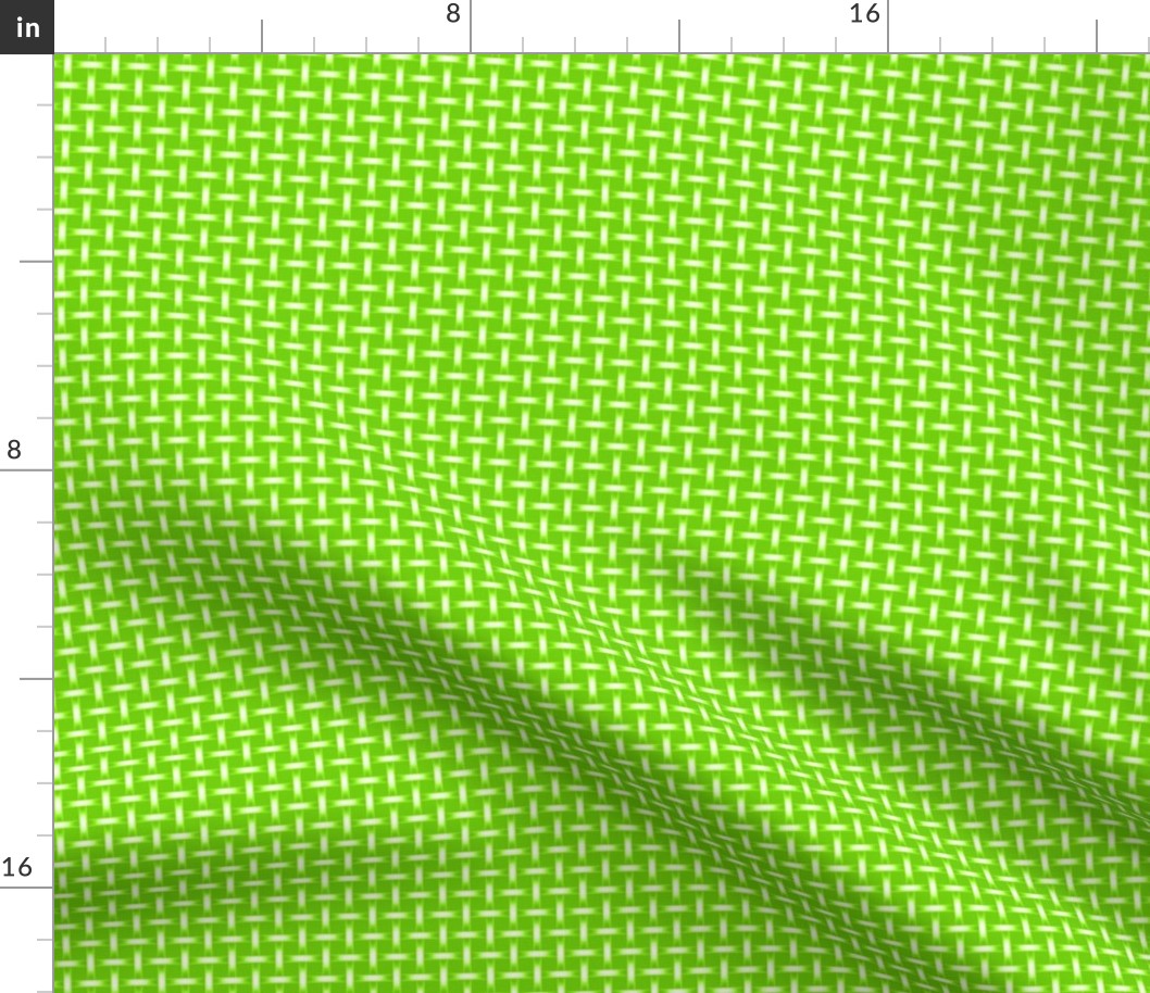 Basket weave bright green