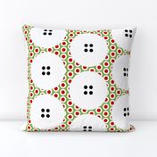 LARGE Button Polka Dots on a Riot on Greenery by Su_G_©SuSchaefer