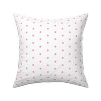 mini dot // pink dots fabric white and pink dots fabric