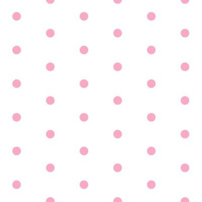 mini dot // pink dots fabric white and pink dots fabric