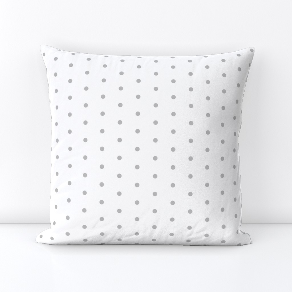 mini dots // grey fabric white and grey design nursery baby mini dots fabric