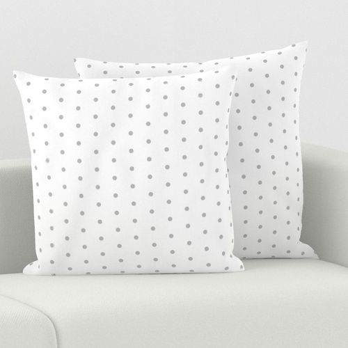 mini dots // grey fabric white and grey design nursery baby mini dots fabric