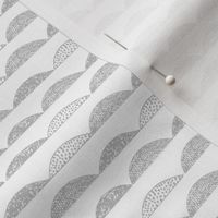 scallop // grey scallops fabric grey nursery baby design