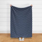 elephants // navy blue elephant fabric nursery baby design 