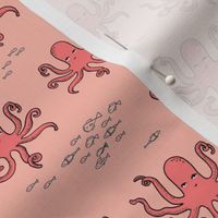 octopus // coral octopi fabric ocean animals baby nursery oceans fabric