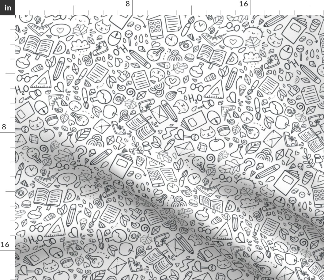 school pattern  doodle