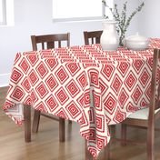 Aztec- Red, Ivory