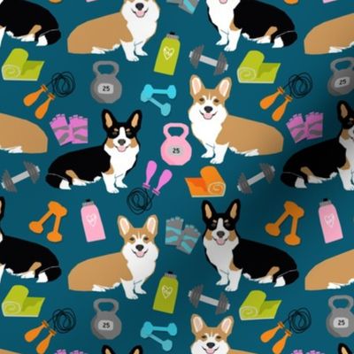 corgi workout fabric fitness new years resolutions train lift fitness dogs