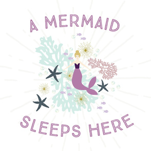 A Mermaid Sleeps Here Baby Blanket // Laguna Blonde