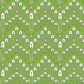Safety Pin Fabric, Wallpaper and Home Decor