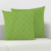 faux sashiko circles on fresh green