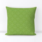 faux sashiko circles on fresh green