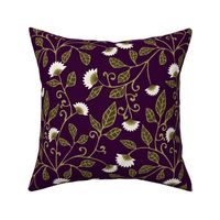 Aubergine Vine Fabric