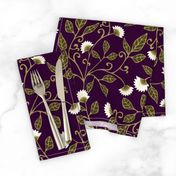 Aubergine Vine Fabric