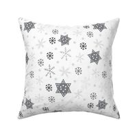 Snowflakes Monotone