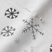 Snowflakes Monotone