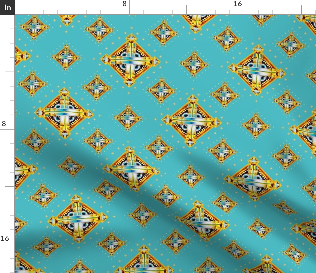 Deco Diamonds turquoise