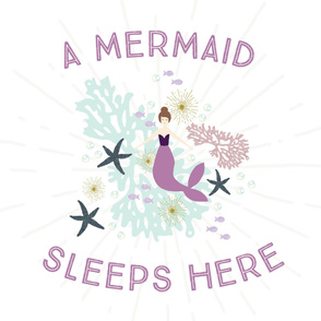 A Mermaid Sleeps Here Baby Blanket // Laguna Brunette
