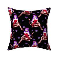 Cheshire Cat red and purple