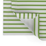 Green +white traditional sailor's jersey stripes by Su_G