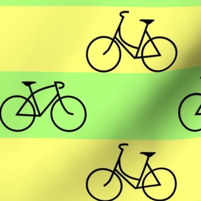 His and Hers Green and Yellow Stripes