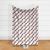 Brown spotted cow hide