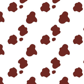 Brown spotted cow hide