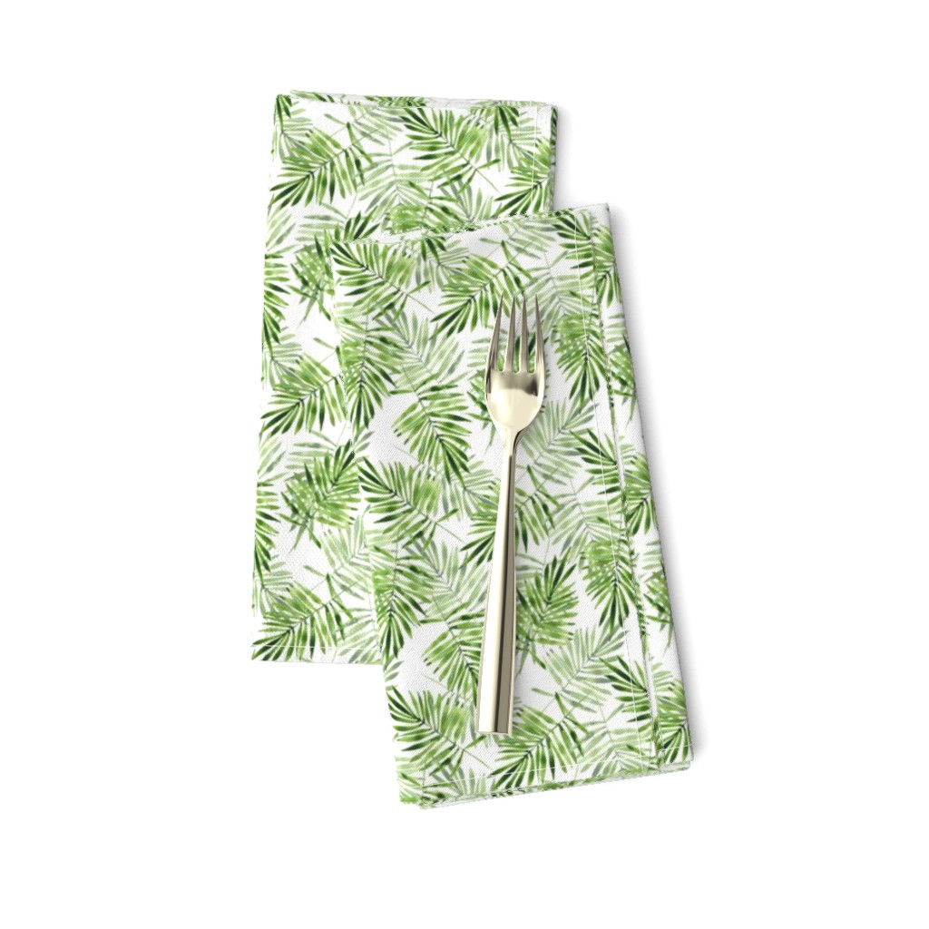 Green palm leaves