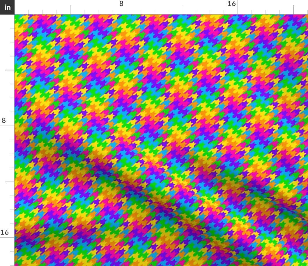 Rainbow Houndstooth 1