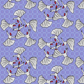 A whirl of dervishes on periwinkle by Su_G_©SuSchaefer